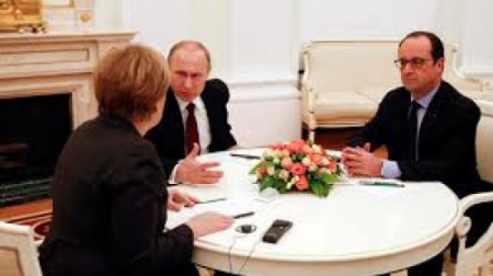 ОХУ, Герман, Францын удирдагч нар Украйны хямралын асуудлаар уулзалдав