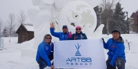 Монгол залуус олон улсын цасан баримлын тэмцээнд түрүүллээ