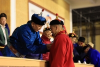 Монгол Улсын начин, харцага цолны болзол хангасан бөхчүүдэд цол олголоо